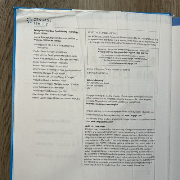 Refrigeration and Air Conditioning Technology Eighth Edition 2016 Hardcover READ - Picture 7 of 15